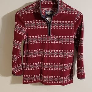 Boys OshKosh 1/2 zip fleece pullover sweater